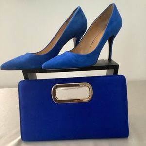 Nine West, Cobalt Blue heel,  Size 10